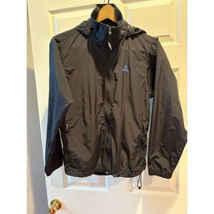 Eastern Mountain Sports Black Windbreaker Running Jacket‎ Lightweight Hooded XS